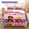 Name Custom Strawberry Short Cake Pattern Bedding Set Quilt Cover Pillowcase Home Decor Gift (1 * Duvet Cover + 2 * Pillowcase, Without Core)