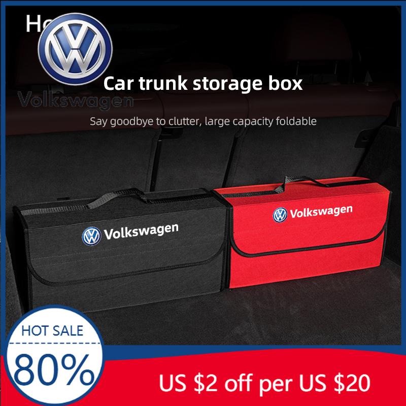 Für VW Volkswagen Jetta MK5 Golf Auto Logo Großer Platz Faltbare Aufbewahrungsbox Kofferraum Auto Reisetasche Für Volkswagen VW RLine R Golf A