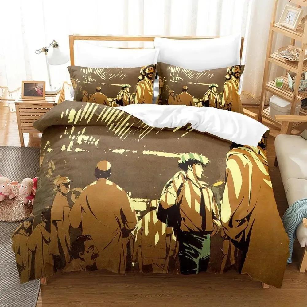 

New Cowboy Bebop Beding Set Single Twin Ful Quen King-Sized Dimensionsd Dimensions Bed Linen Set Adult People Kid Bedrom Duvet cover Sets 3D Game Bed 100*200cm Single