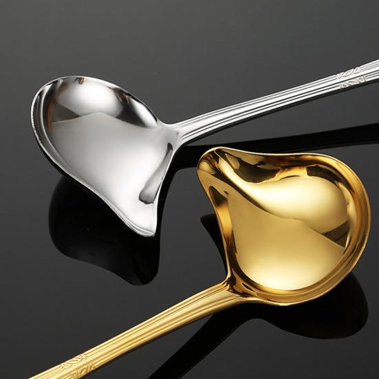 כף שמן מנירוסטה קלה לניקוי לא מזיקה מסננת שמן בית מסעדה מלון מטבח כלי לטפטוף שמן