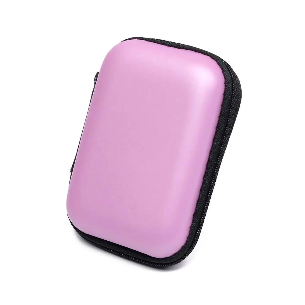 Hard Drive Storage Bag EVA Waterproof Electronics Accessories Organizer Case for SSD USB Cable Headphone Power Bank Multi-Compar