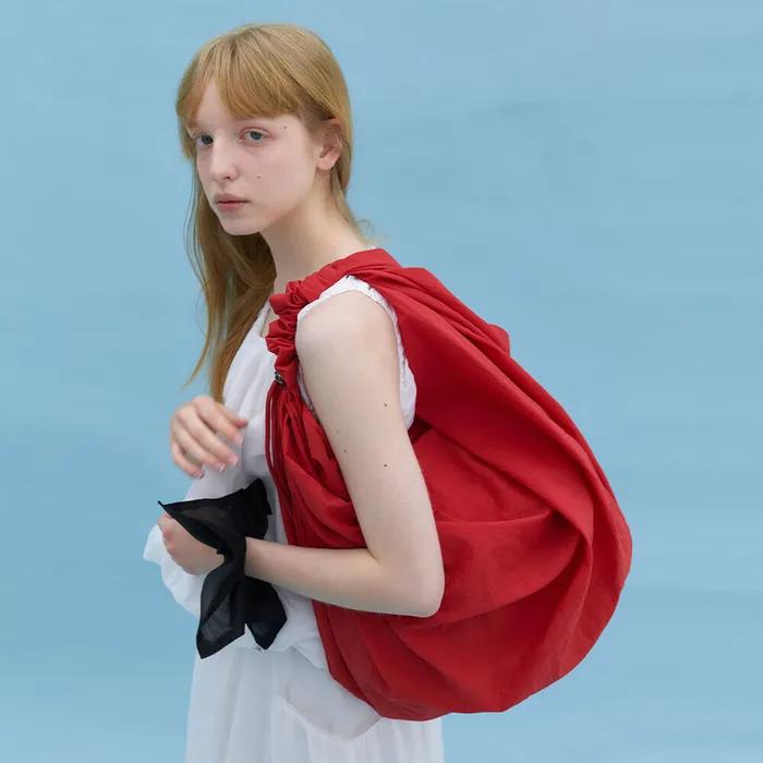 Large Tangle Twist Bag_Red