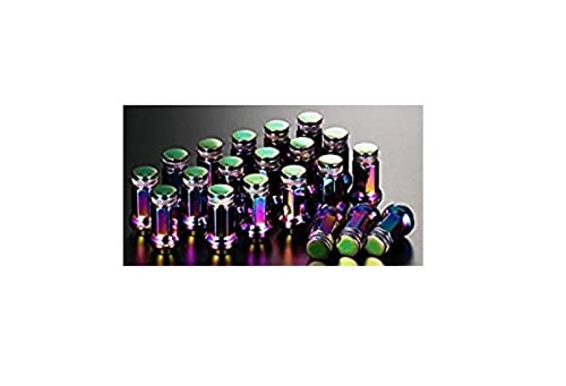 DIGICAM Chromoly 20 Aurora Nut/Knurled, 7-Point Bag, P1.25, Pieces, 45mm, CN7F4512AU-20