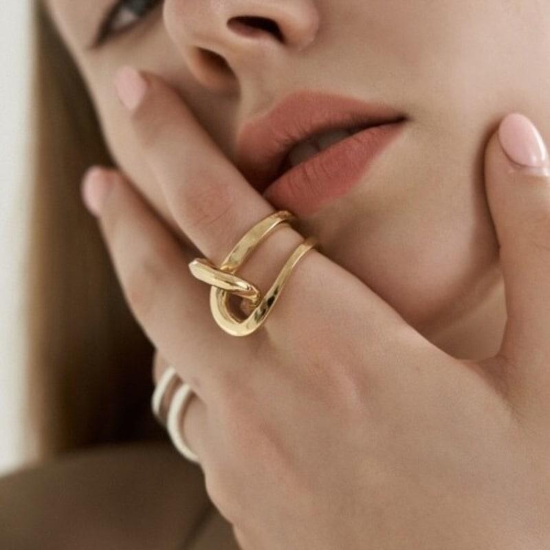 

MOI studio #LINK GD RING_01 GOLD_17