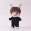 niannyyhouse Plush Doll Outfit Solid Color Tracksuit Set 10cm 15cm Cotton Accessories