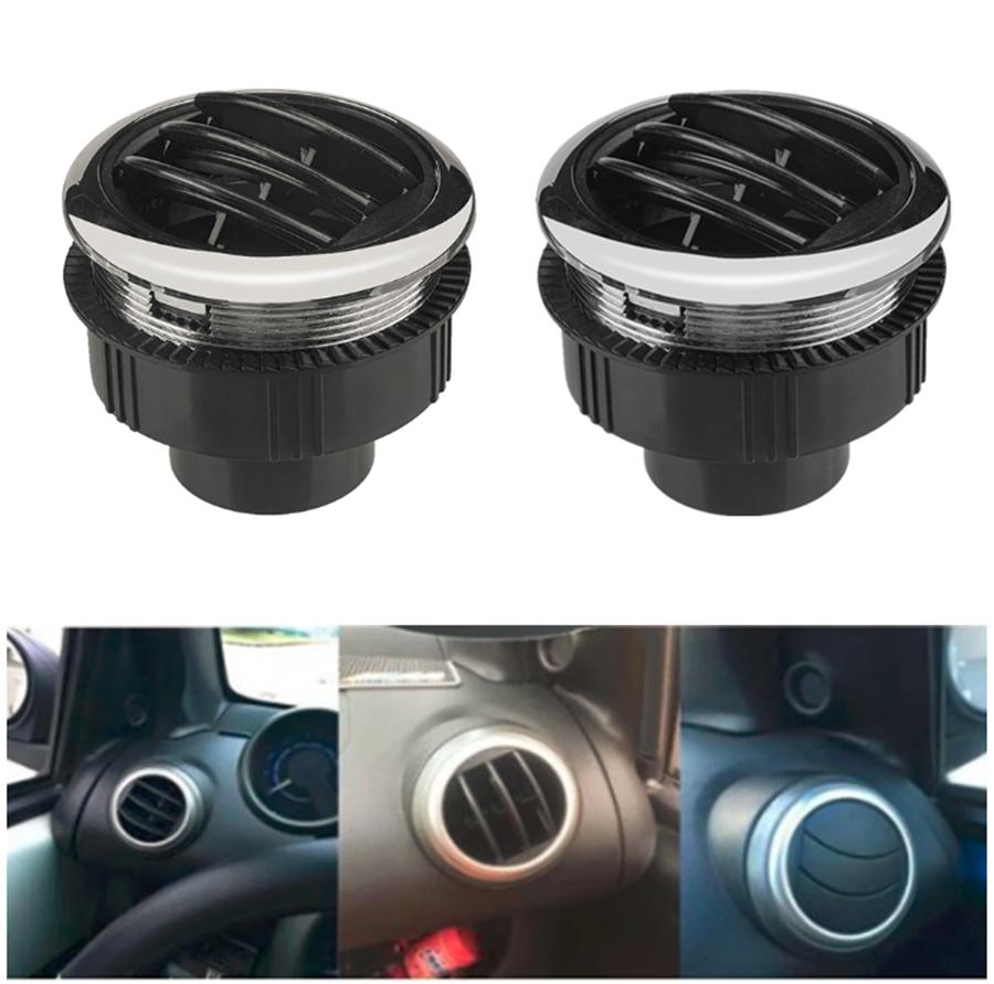 2pcs 75mm Round A/C Air Conditioning Outlet Vent For Car Truck Boat Yacht RV Bus