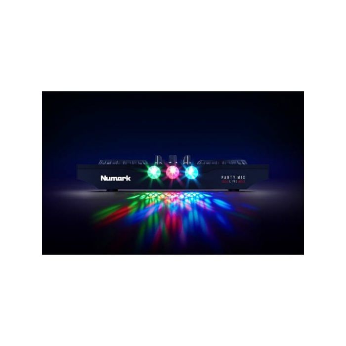 Numark PARTYMIXLIVE - Contrôleur USB DJ 2 voies avec haut-parleurs