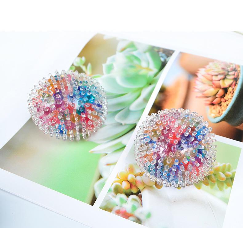 No Net Burr Release Colorful Bead Ball Massage Stress Relief Ball Pinch Music Adult & Child Squeeze Squish Stress  Kneading Toys