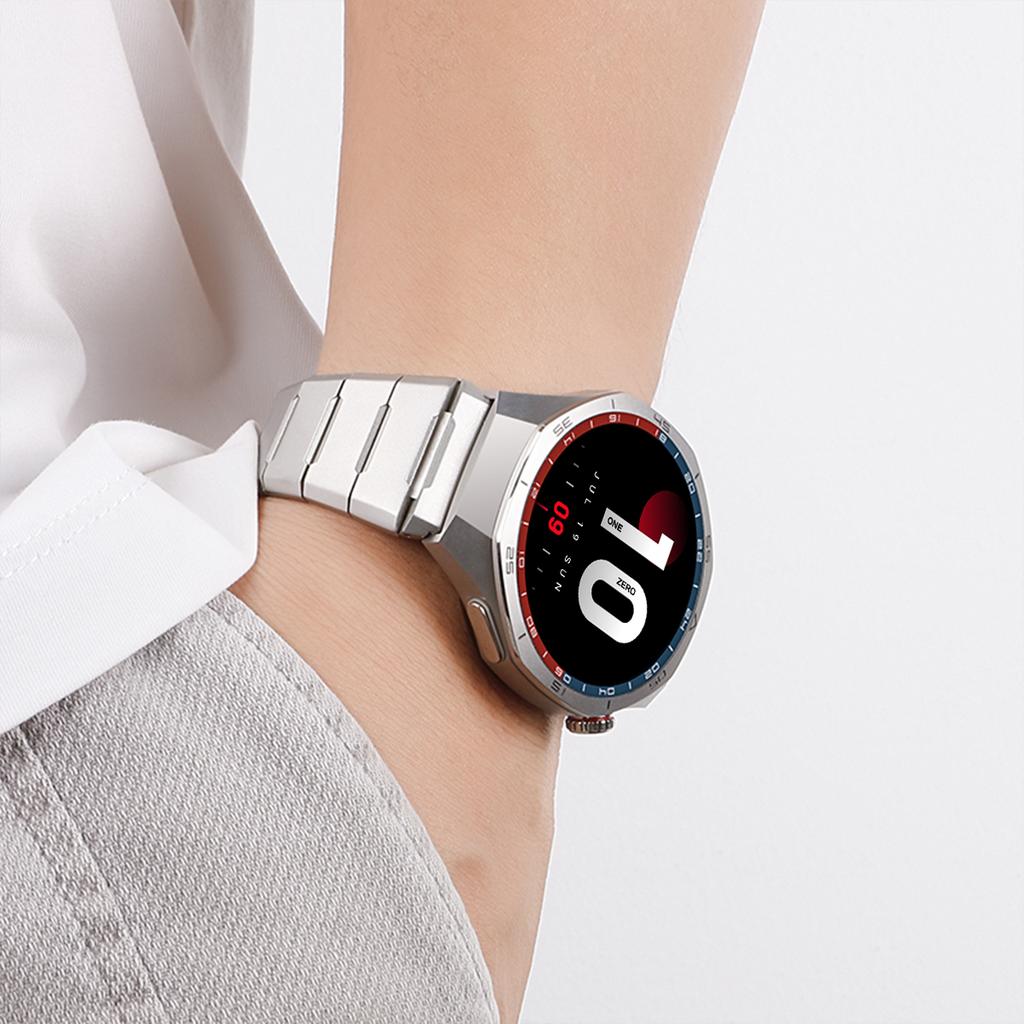 Luxusní nerezový řemínek pro Huawei Watch GT5 Pro Bez mezer Kovový náramek pro Huawei Watch GT4 Pro Specializovaný pánský styl řemínku