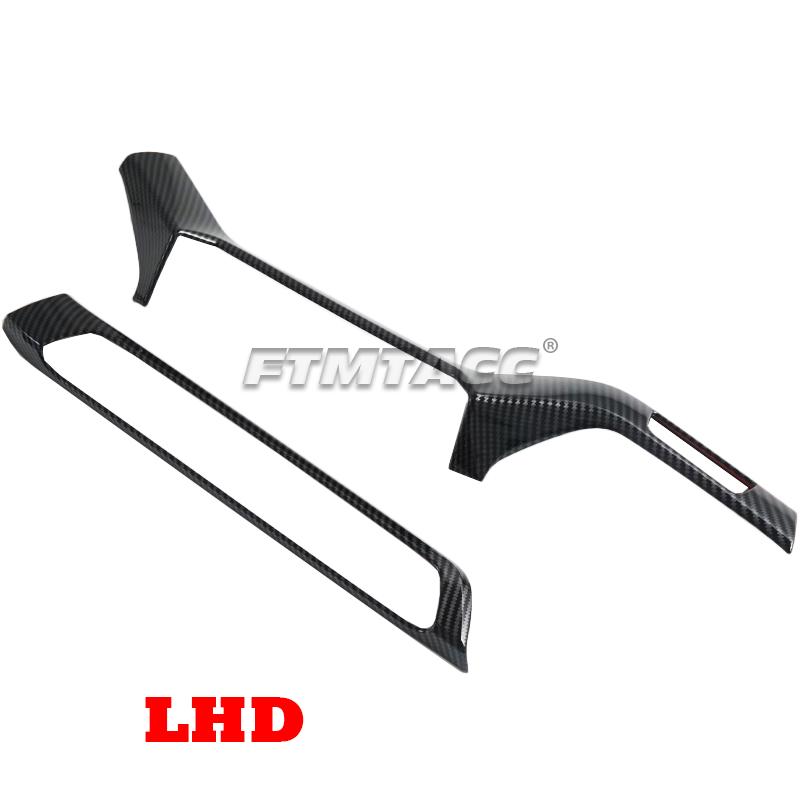 LHD RHD For MG3 Hybrid 2024 2025 ABS Carbon fiber Car Inner armrest Door Handle door Bowl cap strip Covers Interior Accessories