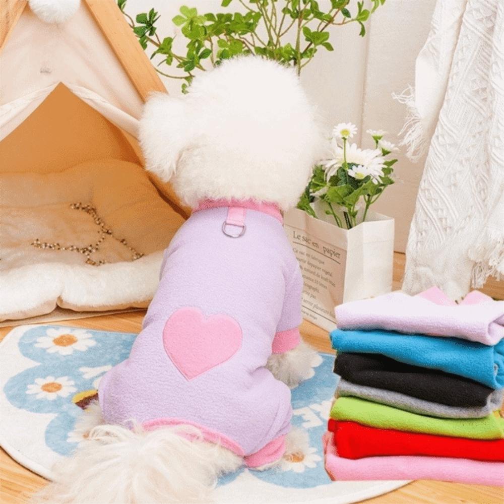 Warm Dog Towing Suit Comfortable Dog Four Legged Clothing Dog Pajamas Autumn Winter