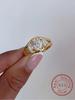925 Silver Cambered Surface Three Oval Zircon Ring Engagement Wedding Luxury High Quality Fine Jewelry For Women