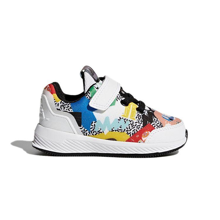 Adidas Star Wars El I Velcro Casual Low Top Walker Shoes Baby Shoes White Yellow BY3024