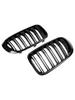 Gloss Black Front Bumper Kidney Grille Grill Fit BMW X3 X4 F25 F26 2014-2017
