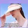 Summer Uv Protection Baseball Cap With Wide Brim And Breathable Nylon For Outdoor Sunshade
