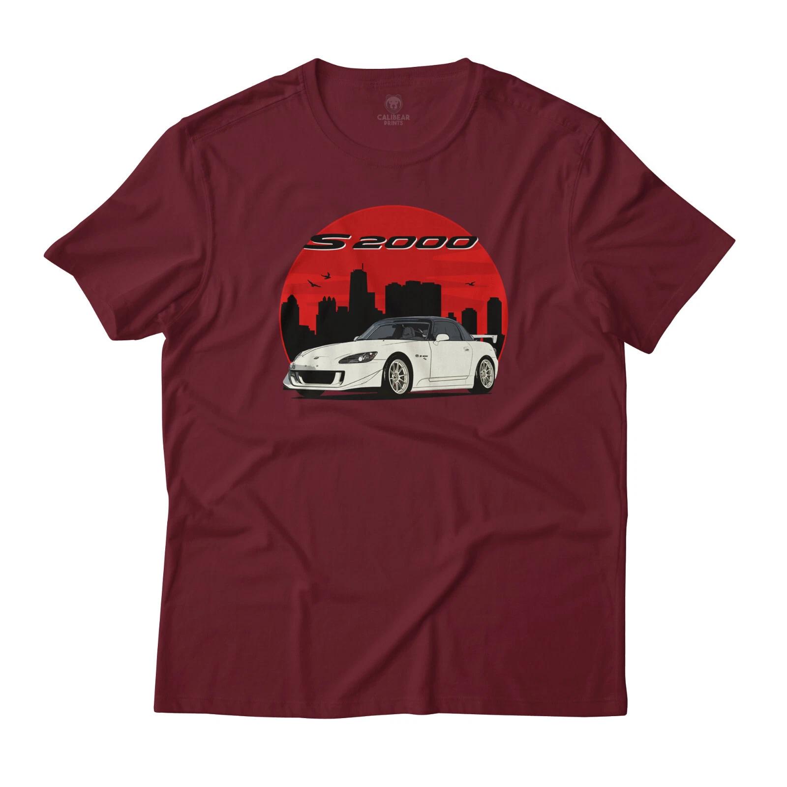 

S2K S2000 JDM Tuner Car Silhouette Aesthetic Style Graphic Art Cotton T-T-Shirt L