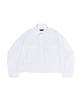 OTHERFITS Cotton Pocket Crop Shirt (White)