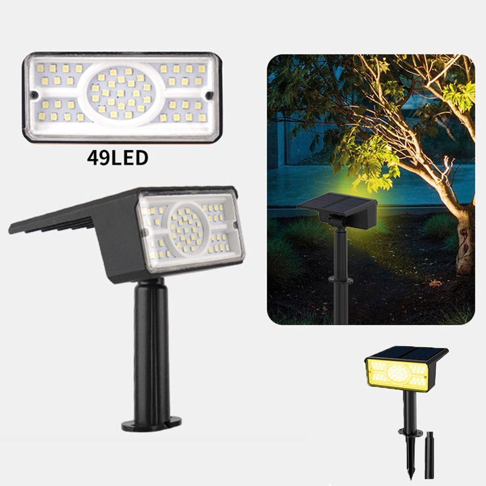 Solar Powered Solar Garden Light Automatic Light Sensor Wireless Solar Lawn Lamp Waterproof 49LED Solar Landscape Light
