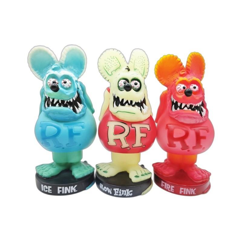 Funko Rat Fink Collectible Figure Glowing Night Gradient Blue Car Culture Decor