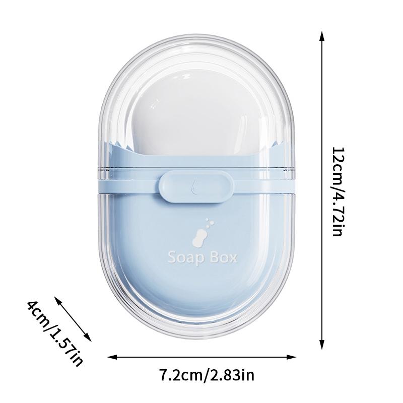 Travel Portable Soap Box With Lid Sealed And Drainable Soap Case Storage Dish Bathroom Drain Tray For Camping Outdoor Container