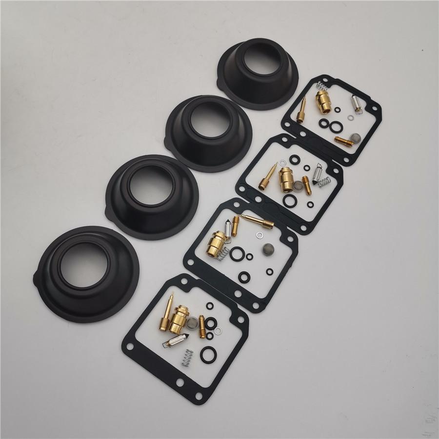 4 Set Carburetor Rebuild Kit w/ Diaphragm For Yamaha Maxim XJ550  XJ 550 1981-83