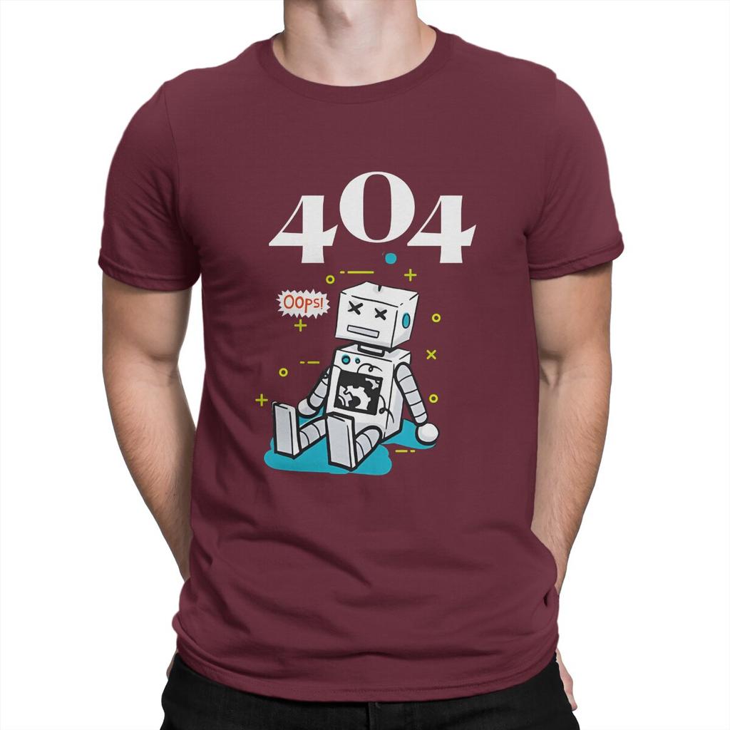 Error 404 Newest TShirt For Men Error 404 Sign Round Neck Pure Cotton T Shirt Personalize Birthday Gifts OutdoorWear