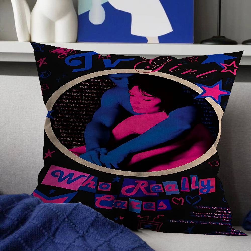 TV Girl Pillow Gift Home Office Decoration Bedroom Sofa Car Cushion Cover Case X