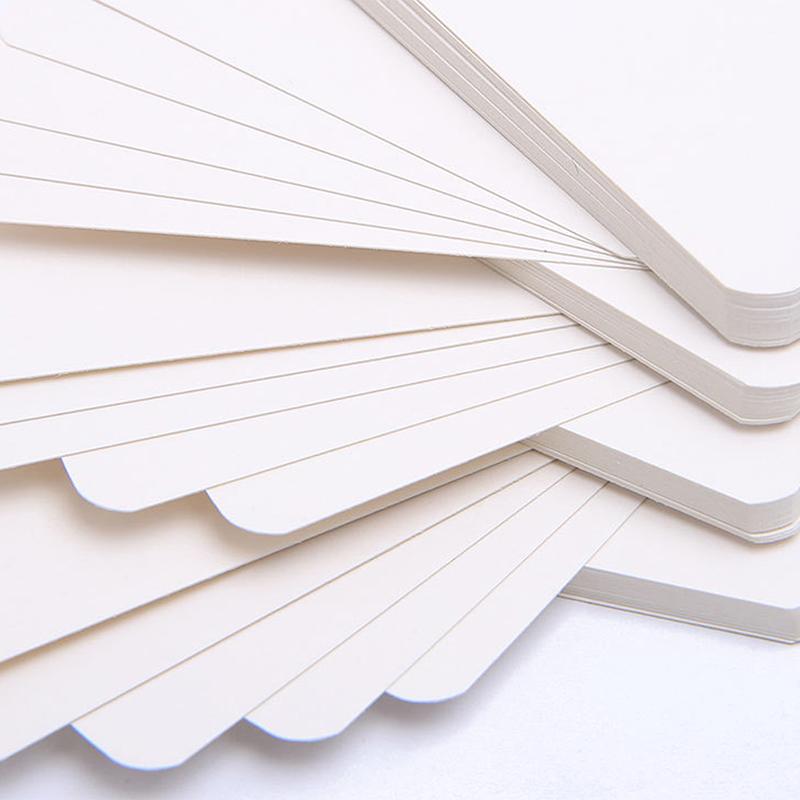 100Sheets Kraft Paper Blank Flashcards With Binder Rings Spiral Notepads Mini Notebooks Study Cards Book Kawaii Stationery