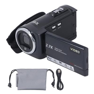 Videokamera QHD 2,7K 50MP Videokamera s 16x digitálním zoomem Videorekordér s otočnou obrazovkou o 270 stupňů