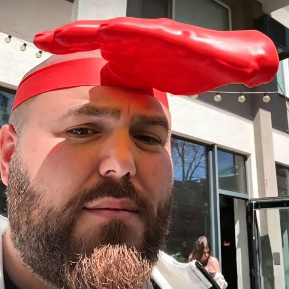 Creative Sun Shield Palm Sunshade Adjustable Small Hand 3D Palm Sun Hat 3D Printed Mini Cap Hand Shape Sun Visor Outdoor