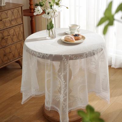 1PC Mode weiße Tischdecke Retro-Stil Spitze Stickerei Tischdecke Party Decor Picknick Tuch