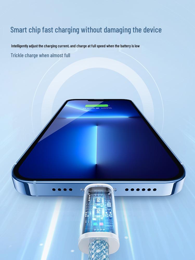 Baseus Fast Charging Cable for iPhone 12/13/14/16/17Pro & Car USB Adapter