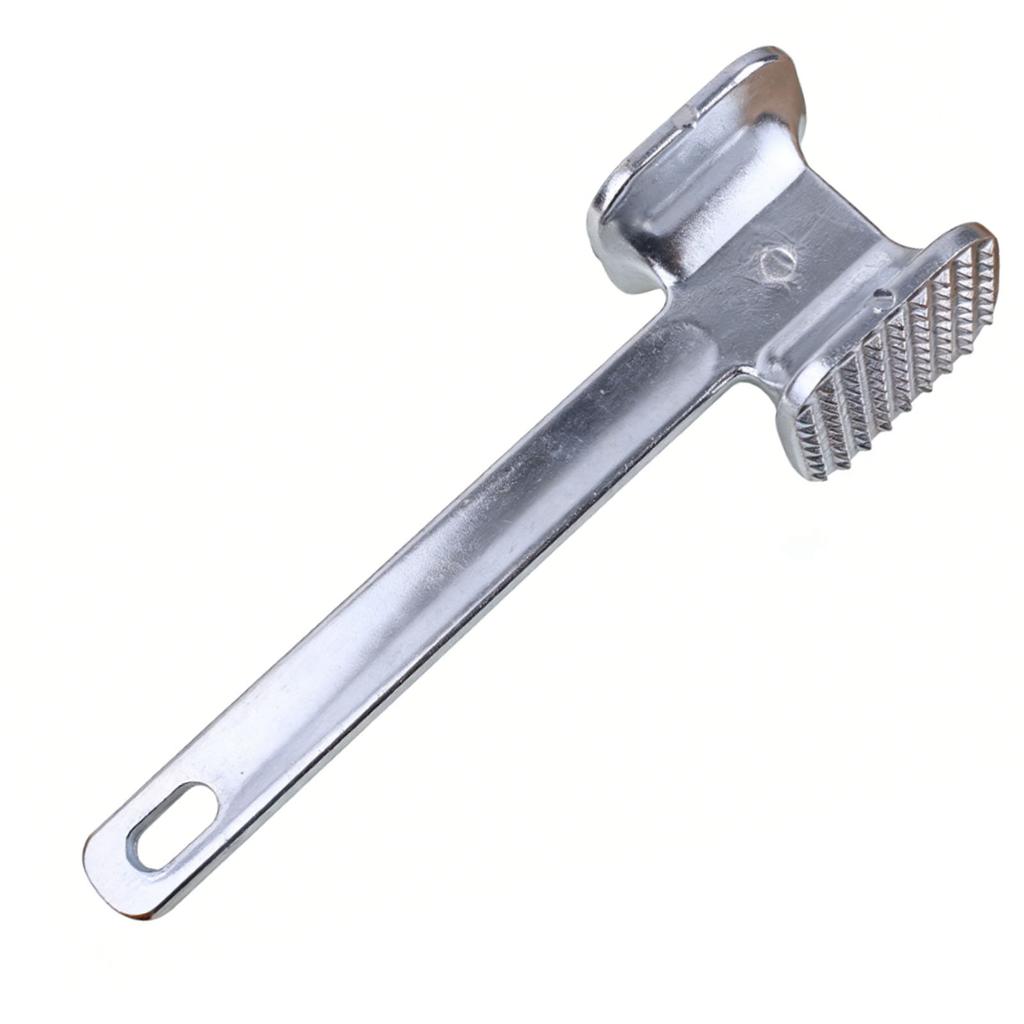 Meat Tenderizer Tool Aluminum Alloy Dual Sided Meat Mallet Hammer with Non Slip Grip for Pounding Meats Nuts Shellfish