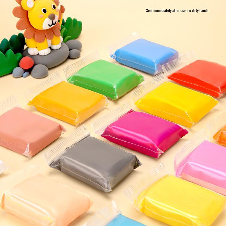 Odorless Colored Clay for Kids - Available In 12, 24, or 36 Colors, Perfect for DIY Play and Kindergarten Projects.