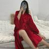 Loose Kimono Nightgown Winter New Robe Women Nightwear Bride Wedding Bathrobe Warm Velour Sleepwear Loungewear Intimate Lingerie