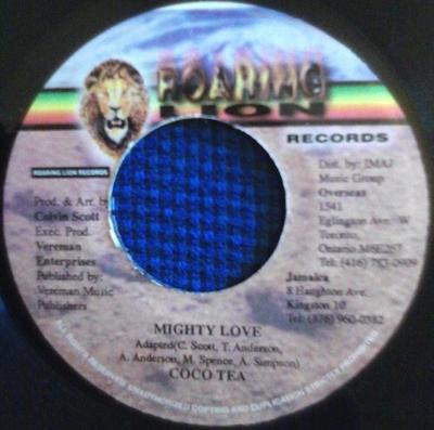 7inch Record COCOA TEA - Mighty Love NONE Roaring Lion Re 2000 Jamaica Reggae, Ska & Dub Used