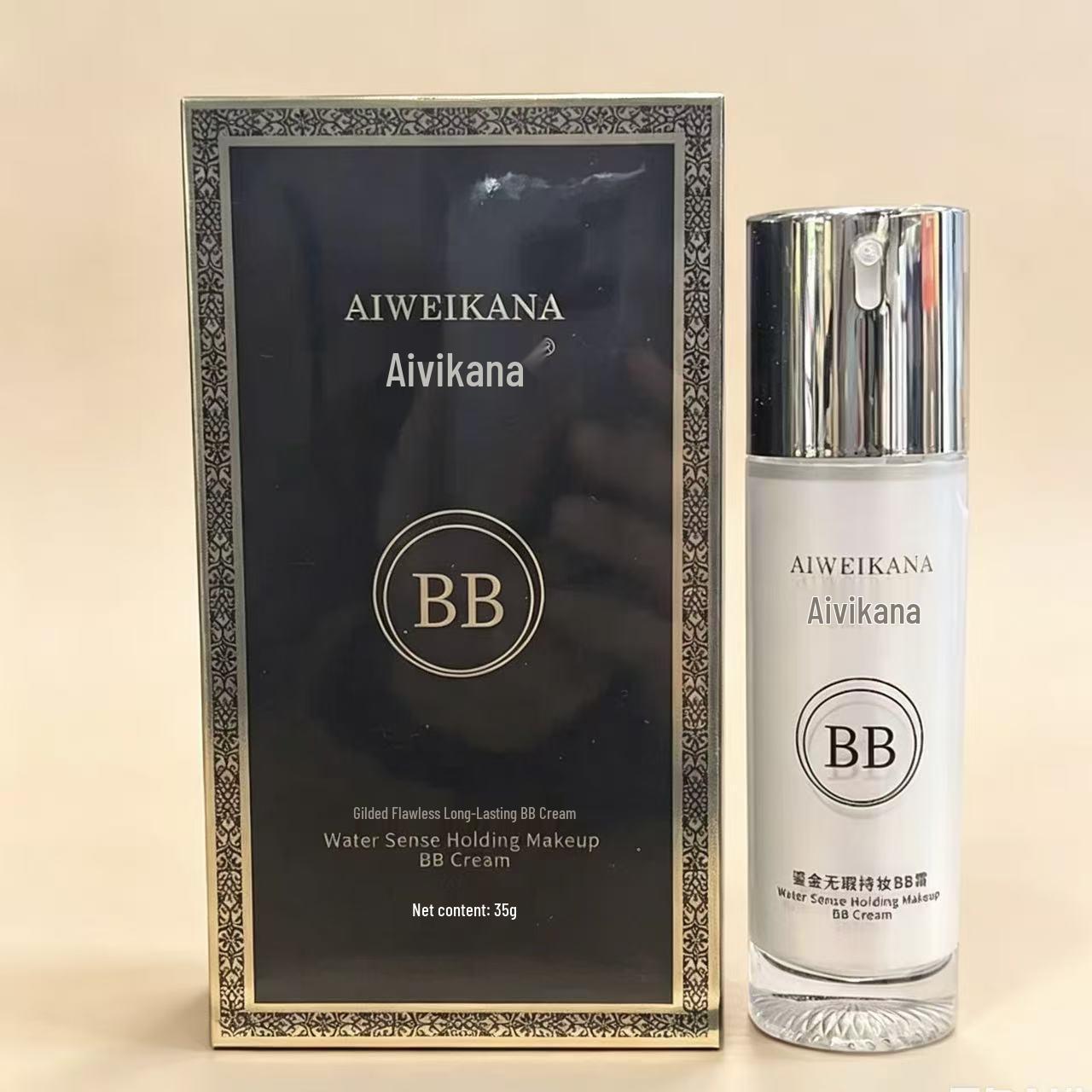 Aivikana Золотой Стойкий BB-крем - Легкое Тонкое Маскирующее средство для выравнивания тона кожи 35ml
