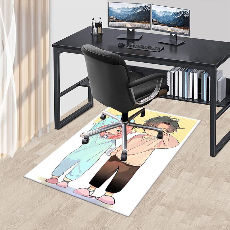 

1pc Anime Cartoon Design Starry Sky Pajama Print Chair Mat for Office, Home Decor, Living Room, Bedroom, Game Room, Dormitory Carpet - Seasonal Gift, 60cm by 90cm