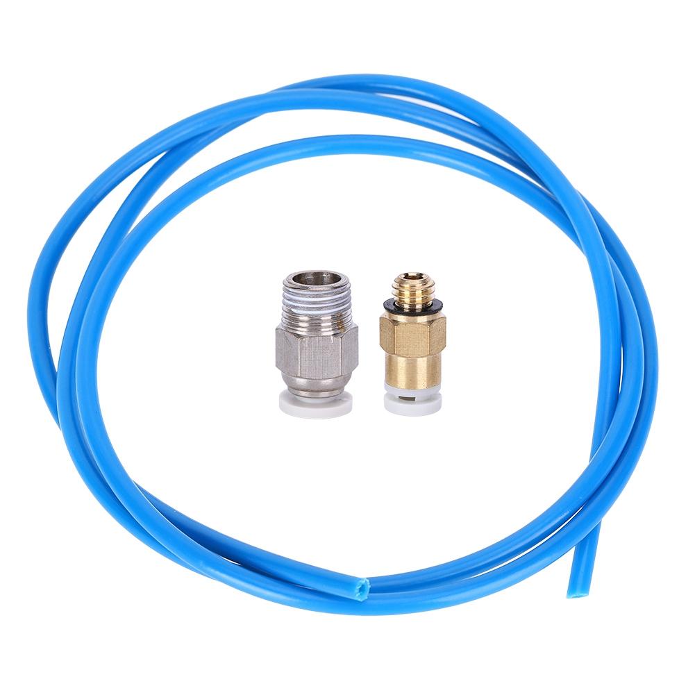 3D Printer Remote Nozzle Set Dark Blue PTFE Feeding Tube Corrosion Resistance Insulation