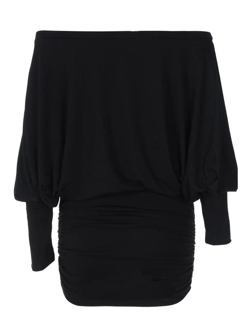 2026 Spring European-Style Sexy One-Shoulder Strapless Bodycon Dress