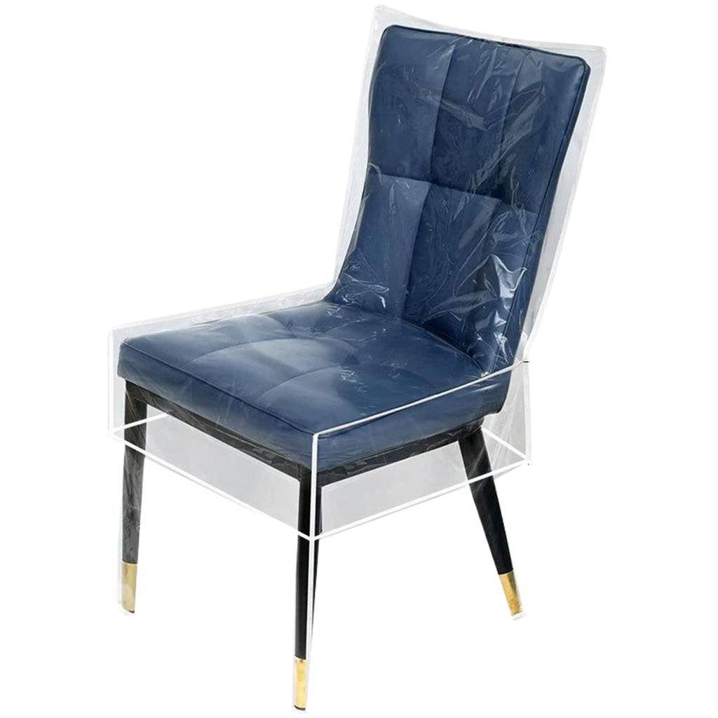 Transparent Color Full Cover Chair Cover Transparent PVC Dining Chair Dust Cover Waterproof