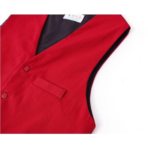 New Middle-aged and Elderly Women's Horse Clip Plus Fat Enlarged Women's Vest Black Red Suit Shoulder Professional Horse Clip