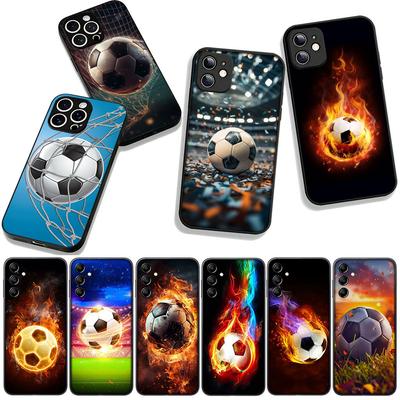 Coque de téléphone Sport Football Soccer pour Apple iPhone 16 15 14 Plus 13 12 Mini 17 Pro Max + ProMax 16E Air 16+ Coque