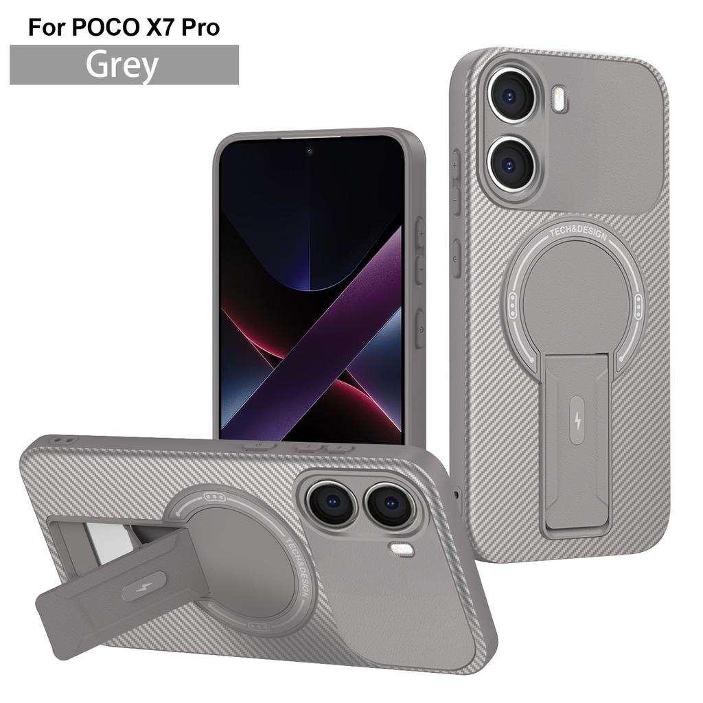 For Mi POCO X7 Pro Invisible Support Case For Mi POCO F7 Pro F7 Ultra X6 C61 Magnetic Hard Anti-fall Cover