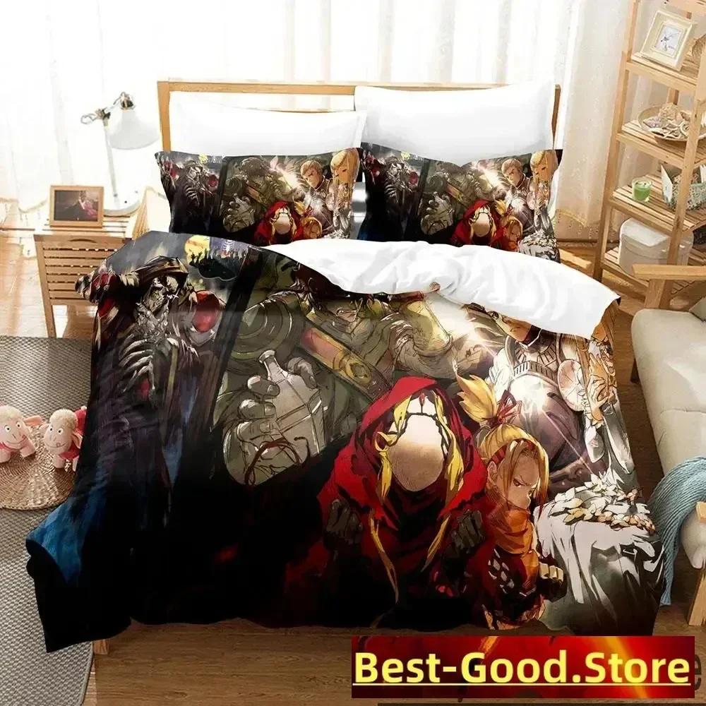 3D Print OVERLORD Bedding Set Duvet Cover Bed Set Quilt Cover Pillowcase Comforter king Queen Size Boys Adult Bedding Set