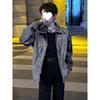Korean Style Men's Vintage American Leather Biker Jacket - High-End Short for Spring & Autumn