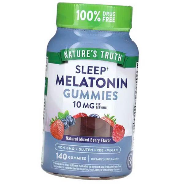 Мелатонин жевательный, Sleep Melatonin 10 Gummies, Nature's Truth (72509019)