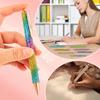 Bling Pens for Women, 4Pcs Colorful Rhinestone Pen and 8Pcs Black Ink Retractable Refills for Girl (0.7mm)
