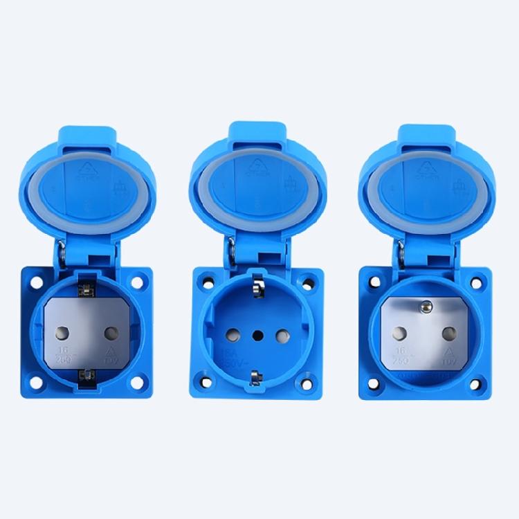 Universals Outdoor Electrical Socket Embedded Receptacle Industrial Wiring Connector Power Outlet Easy to Install