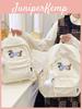 Double River Girl School Backpack With Nylon Material For Students And Casual Use
